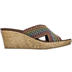 New Skechers Delighted Slip on Wedge Sandal
